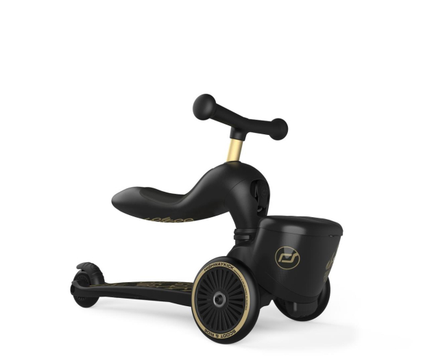 Scoot & Ride Highwaykick 1 Lifestyle Jeździk i hulajnoga 2w1 Black & Gold - 1040358 - zdjęcie 3